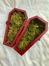 Load image into Gallery viewer, Maroon Coffin Trinket Box
