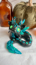 Load image into Gallery viewer, Green and Black Dragon Figurine
