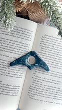 Load image into Gallery viewer, Sparkly Dark Blue Moth Book Opener
