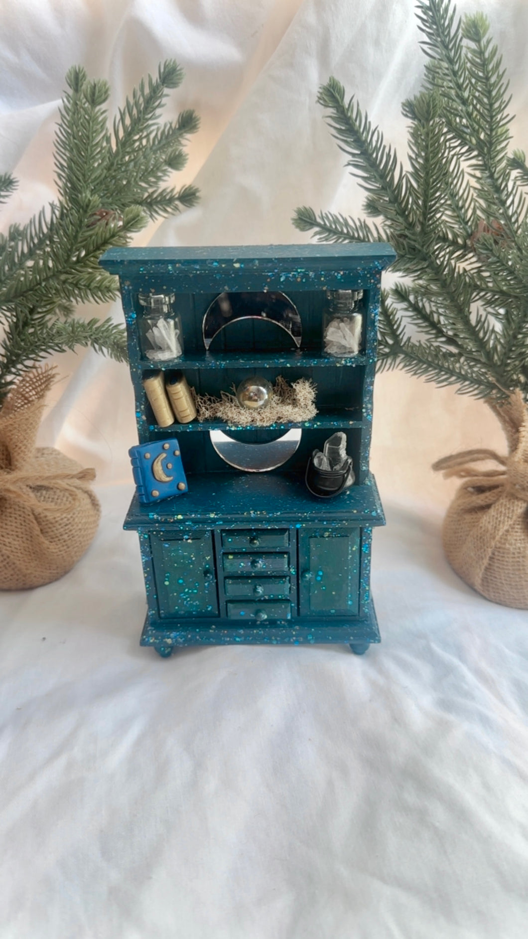 Winter Blue Miniature Cabinet