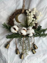 Load image into Gallery viewer, Small Hanging Yule Bell Wreath

