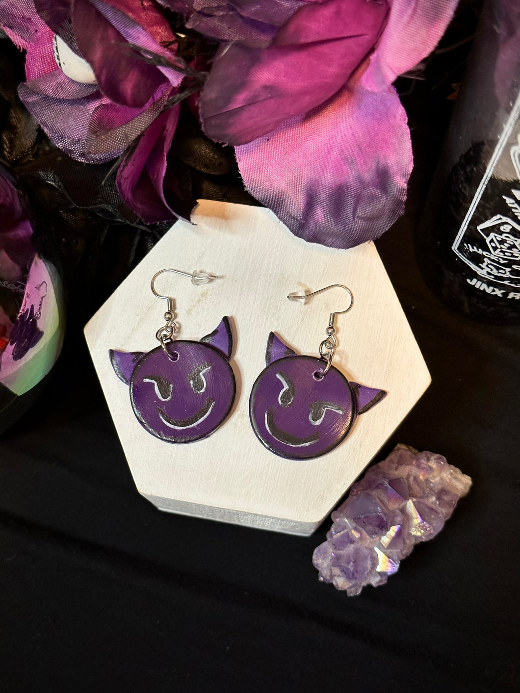Devil Emoji Earrings