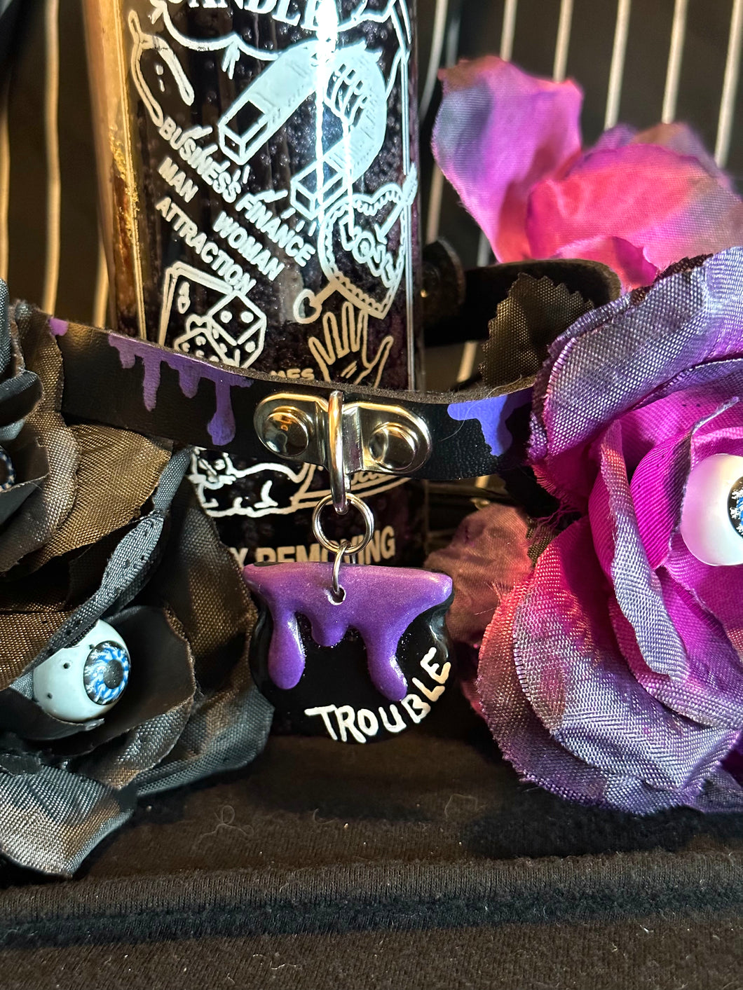 Purple Trouble Cauldron Choker