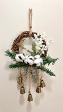 Load image into Gallery viewer, Small Hanging Yule Bell Wreath

