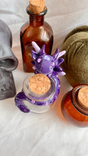 Load image into Gallery viewer, Purple Dragon figurine Potion Bottle
