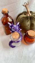 Load image into Gallery viewer, Purple Dragon figurine Potion Bottle
