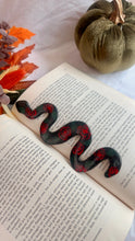 Load image into Gallery viewer, Rose Snake Bookmark
