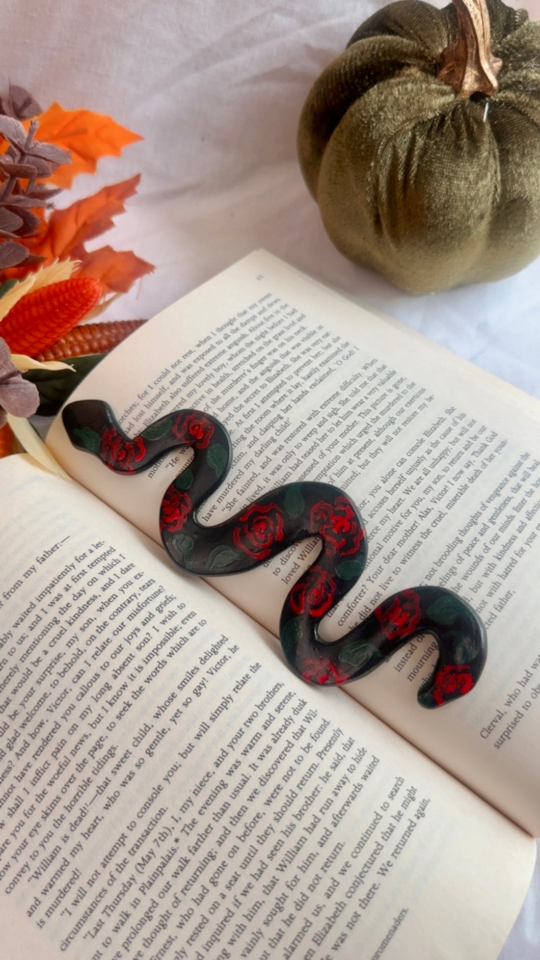 Rose Snake Bookmark