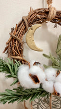 Load image into Gallery viewer, Small Hanging Yule Bell Wreath
