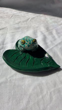 Load image into Gallery viewer, Frog on Leaf Trinket dish
