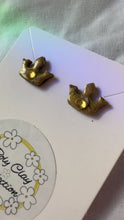 Load image into Gallery viewer, Crown Stud Earrings

