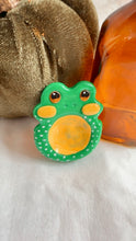 Load image into Gallery viewer, Green and Yellow Frog Fidget Stone
