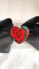 Load image into Gallery viewer, Rose Heart Bow
