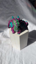 Load image into Gallery viewer, Purple and Teal Jeweled Dragon Figurine
