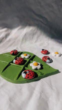 Load image into Gallery viewer, Light Green Lady Bug Tic Tac Toe
