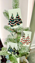 Load image into Gallery viewer, Christmas tree earrings

