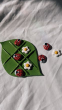 Load image into Gallery viewer, Light Green Lady Bug Tic Tac Toe
