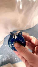 Load and play video in Gallery viewer, Blue Arctic Fox Fidget Stone
