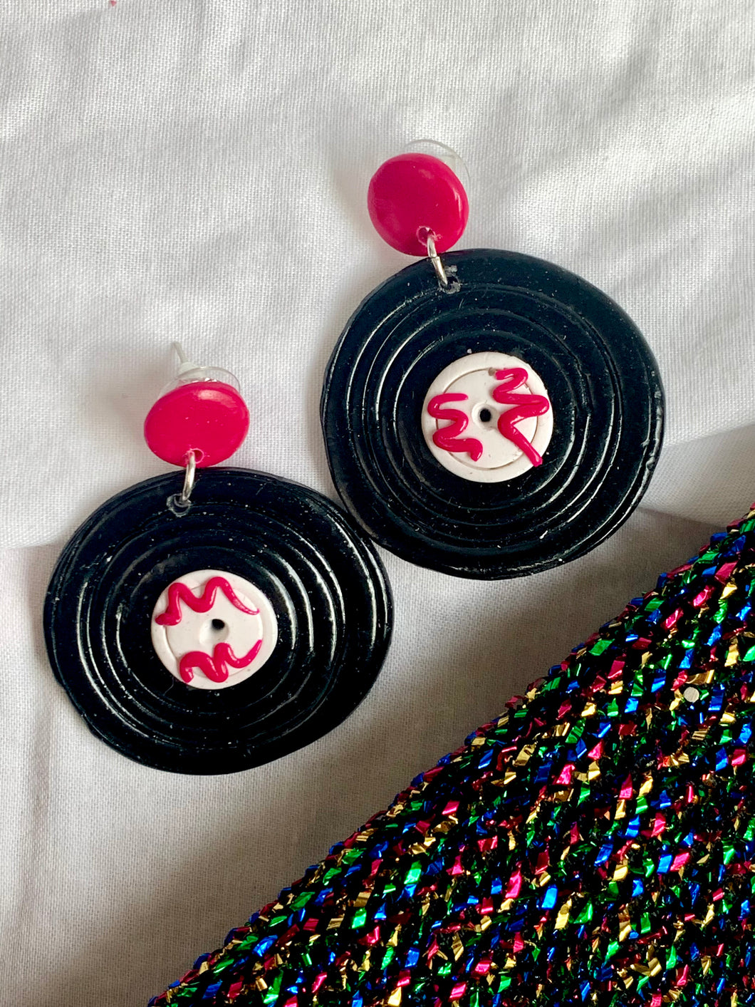 Record Earrings